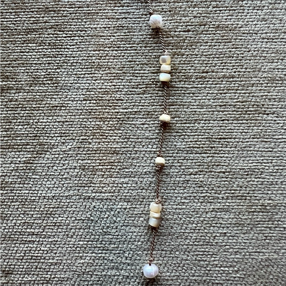 Noonday Collection Gold Plated and Natural Stone String Necklace Set - Picture 5 of 14